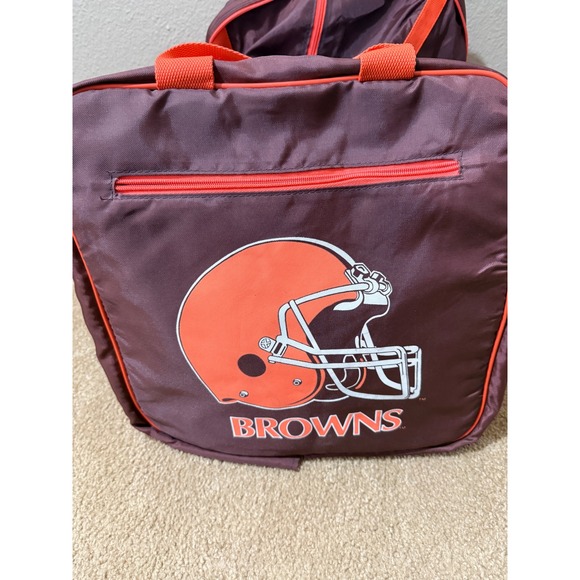 Cleveland Browns NFL Licensed Duffel Bag Orange Brown Vintage Super Bowl - Picture 7 of 8